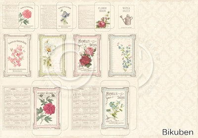 Pion Design - Vintage Garden - Seed Packets 12x12"