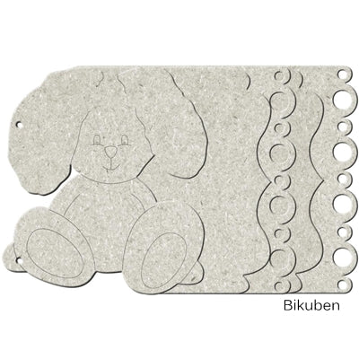 FabScraps - Bunny Baby Bear Chipboard Album