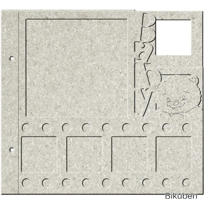 FabScraps - Baby Bear Chipboard Album