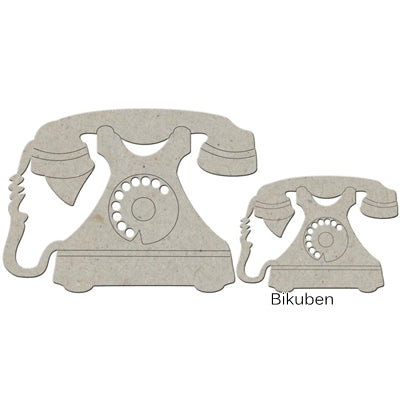 FabScraps - Chipboard - 50's Phone die-cut