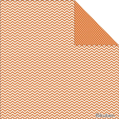 Simple Stories - Sn@p Color Vibe - Orange Chevron 12x12"