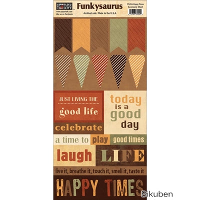 The PaperLoft - Funkysaurus - Happy Time Accessory sheet