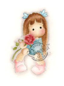 Magnolia - Special Moments - Tilda with Two Rosettes - Stamp
