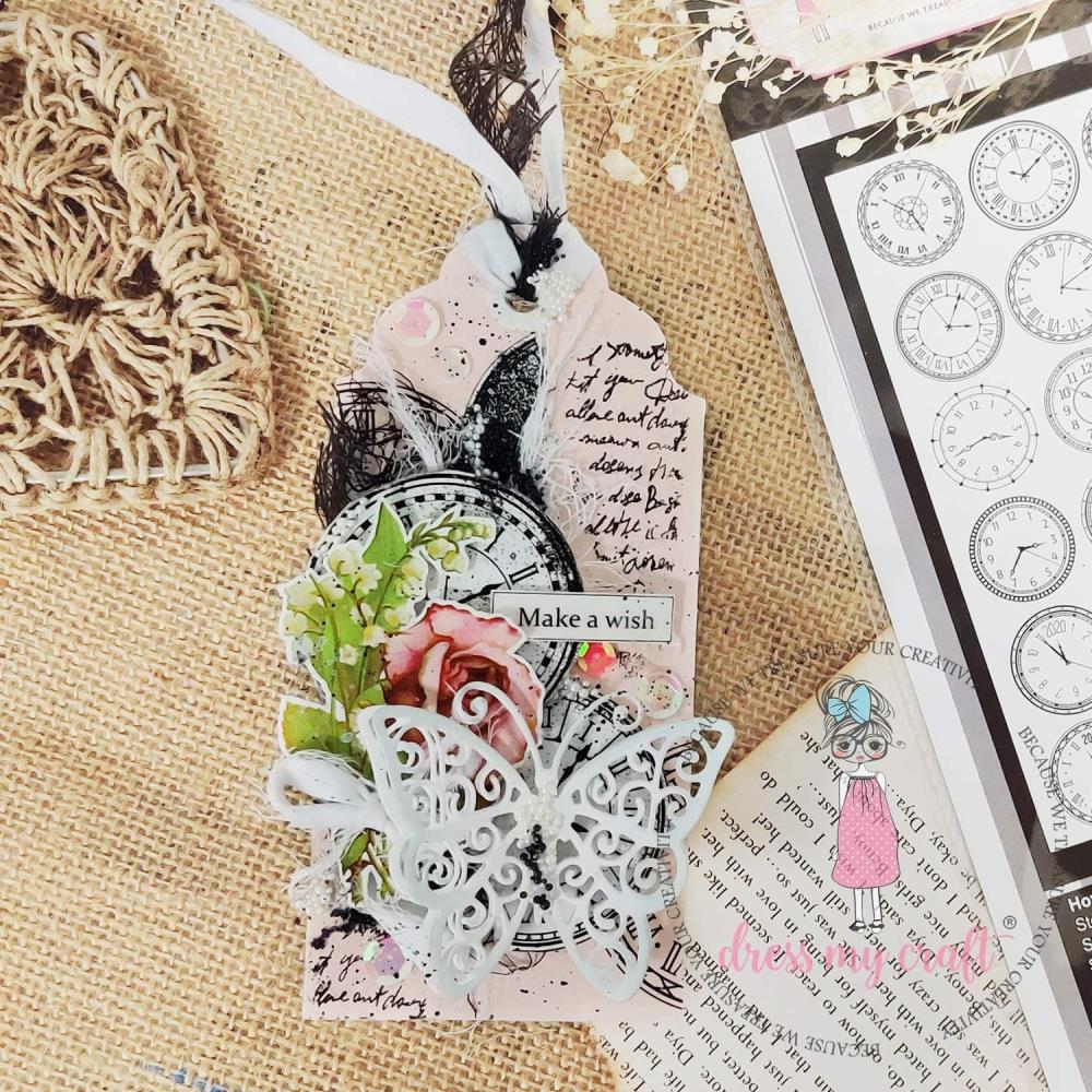 Dress my craft - Transfer Me Sheet - A4 - Clock Dials