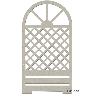 FabScraps - Chipboard - Trellis Door Diecut