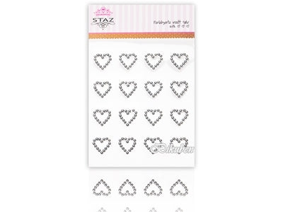 Staz: Perlehjerte - Matt Sølv