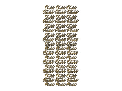 Takk, gull - klistremerker