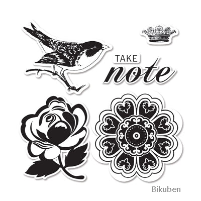 Sizzix - Stamp & Die-cut - For the Record