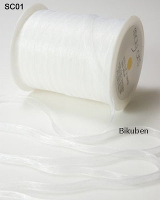 May Arts - Sheer Ribbon - White - METERSVIS