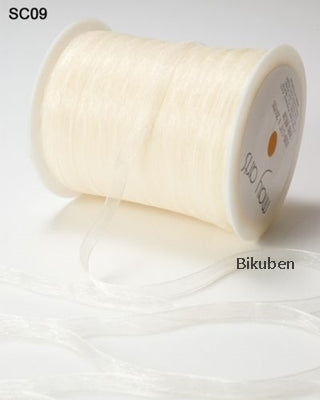 May Arts - Sheer Ribbon - Ivory - METERSVIS