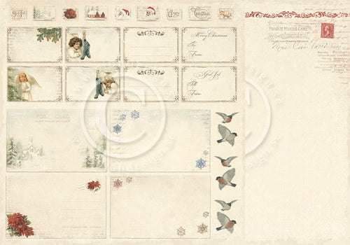 Pion Design: Wintertime in Swedish Lapland - Cut Out    12 x 12"