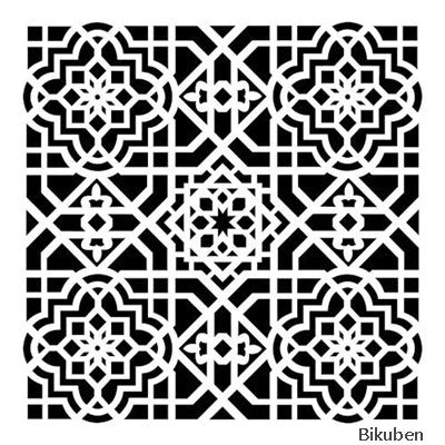 The Crafters Workshop - Stencil - Ceiling Tile 6x6"