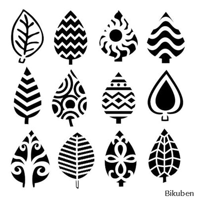 The Crafters Workshop - Stencil - Abstract Leave 6x6"