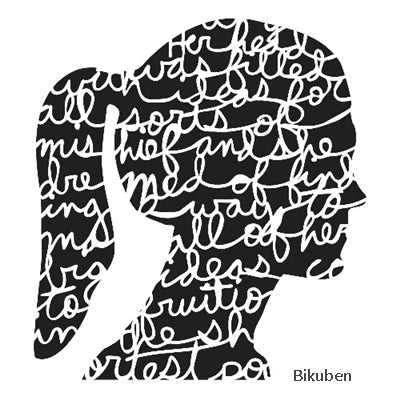 The Crafters Workshop - Stencil - Silhouette Script 6x6"