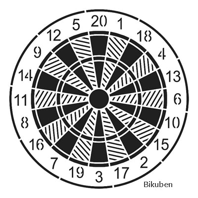 The Crafter's Workshop - Template - Dartboard 12x12"