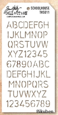 TIm Holtz - Stencil - School House