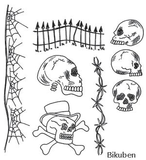 Dylusions - Day of the Heads - Stamps