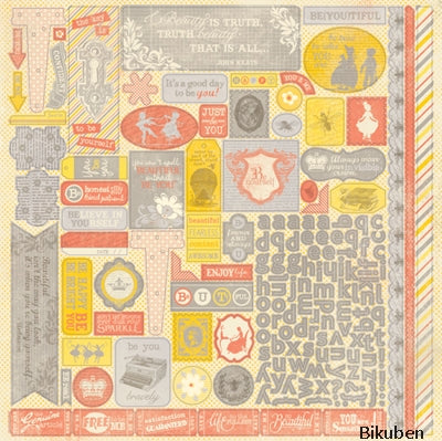 Authentique - Be(you)tiful - Details Stickers 12x12"