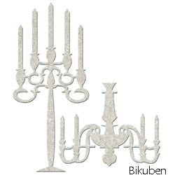 FabScraps - Chipboard - Chandelier - Diecuts