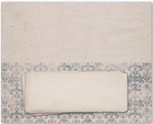 Kort & Godt - Papir Diecuts - Bordkort - Vintage tapet