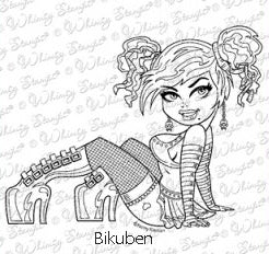 Whimsy Stamps - Cling mount - Delores D'ammage