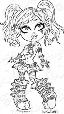 Whimsy Stamps - Cling mount - Kitty Katastrophe