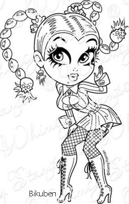 Whimsy Stamps - Cling mount - Wanda Wicked