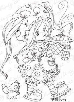 Whimsy Stamps - Cling mount - Apple Blossom and Milkshake Baking