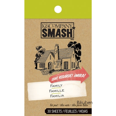 K&Company - Smash List Pad - Family