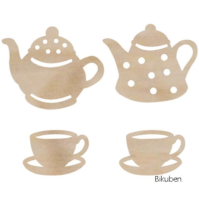 KaiserCraft - Wood Flourishes - Tea Party