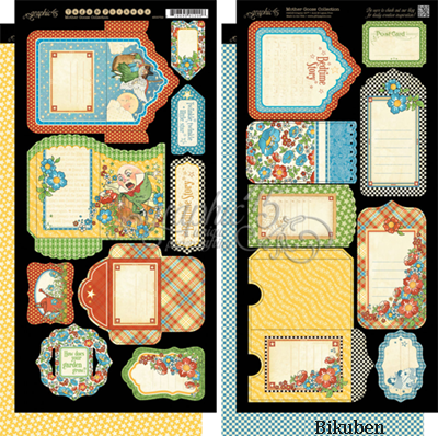 Graphic45 - Mother Goose - Tags & Pockets