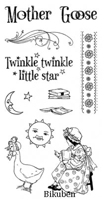 Hampton Art & Graphic45 - Mother Goose - Cling Stamp 1