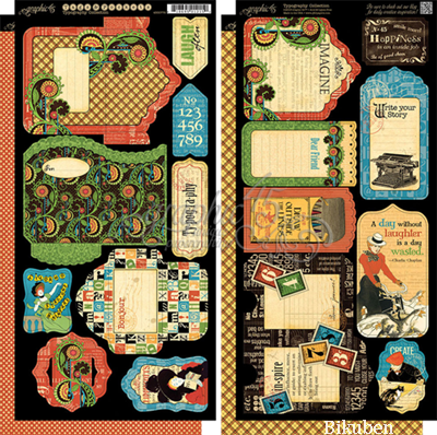 Graphic45 - Typography - Tags & Pockets