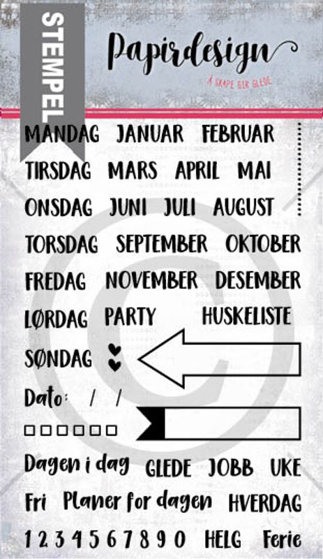 Papirdesign - Clearstamps - Planner