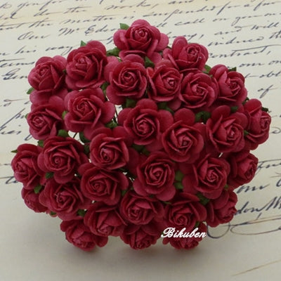 Wild Orchid - Roses 15mm - Coral Red