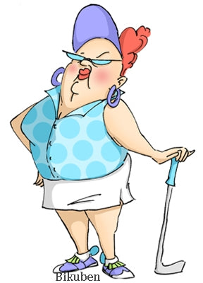 Art Impressions - Cling Mounted - Goldie Golfer Stamp