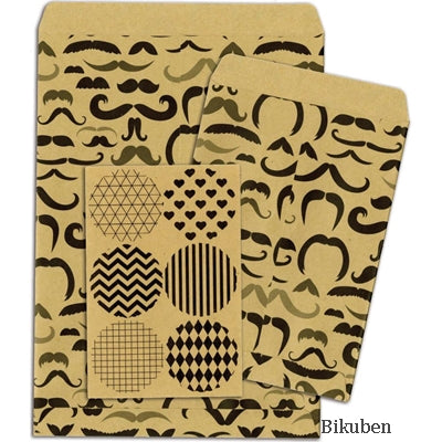 BoBunny - Kraft Gift Bags - Mustache