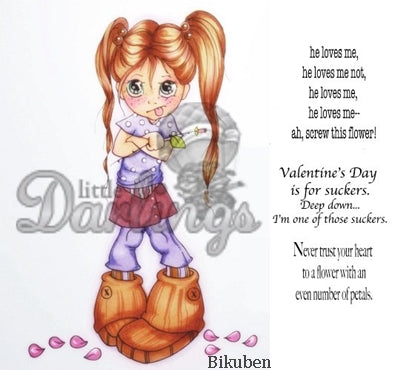 Little Darlings - Saturated Canary - Valentine's Petals - Umontert Stempel