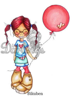 Little Darlings - Saturated Canary - Balloon Wishes - Umontert Stempel