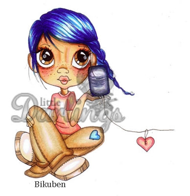 Little Darlings - Saturated Canary - Walkie - Umontert Stempel