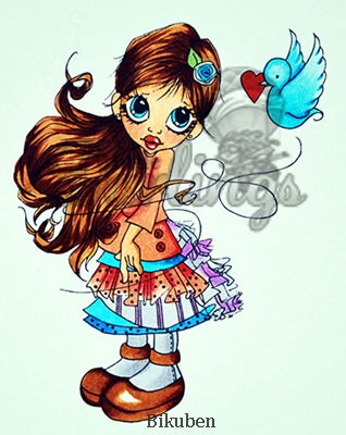 Little Darlings - Saturated Canary - Canary Love - Umontert Stempel