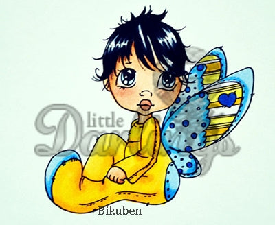 Little Darlings - Saturated Canary - Butterfly Baby - Umontert Stempel