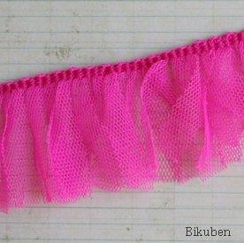 Maya Road - Tulle Pleat Trim - Hibiscus METERSVIS