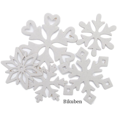 Maya Road - Large Chipboard Snowflakes