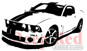 Deep Red Stamps - Mustang Boss - Cling Stamps