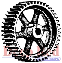 Deep Red Stamps - Heavy Gear - Cling Stamps
