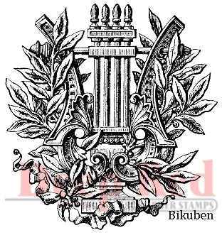 Deep Red Stamps - Ancient Laurel - Cling Stamp