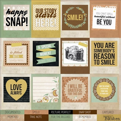 KaiserCraft - Take Note - Perforated Tags 12x12" Sheet