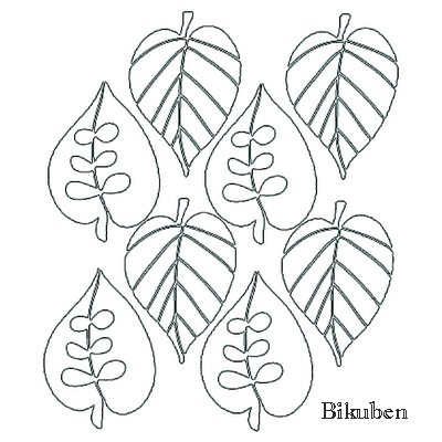 Claudine Hellmuth - Stencil - Falling Foliage 6x6"