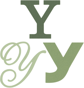 Cookie Cutter Monogram Y